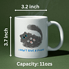 I Don’t Give a Fluff Mug – Funny Bold Cat Mug - Image 2