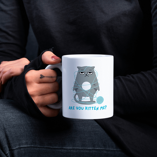 Are You Kitten Me Mug – Fun Cat Lover Mug - Image 4