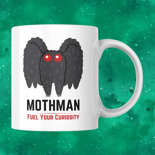 Mothman Mug – Fuel Your Curiosity with this Cryptid Mug
