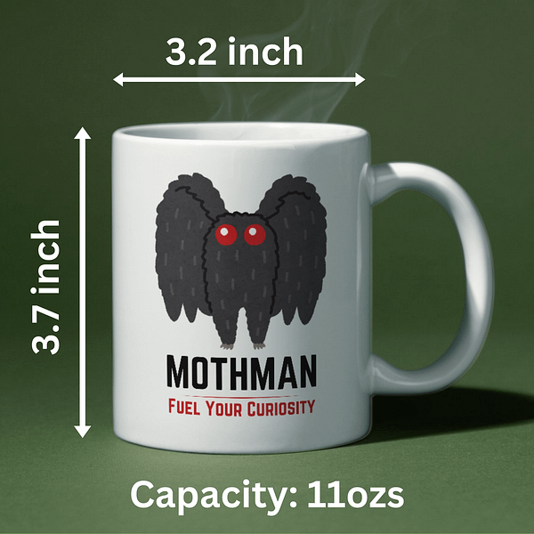 Mothman Mug – Fuel Your Curiosity with this Cryptid Mug - Image 2