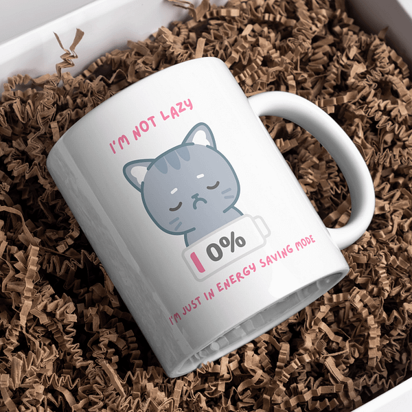 I’m Not Lazy, I’m in Energy Saving Mode Mug – Funny Mug - Image 3