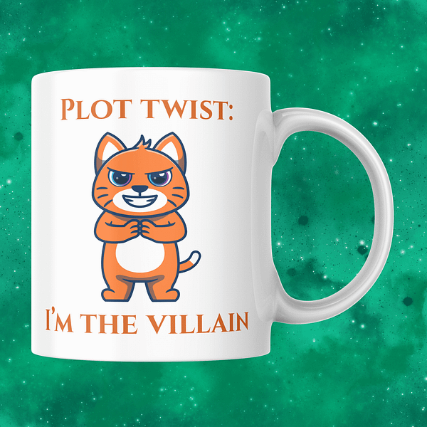 Plot Twist I’m The Villain Mug – Anti-Hero Coffee Movie Mug